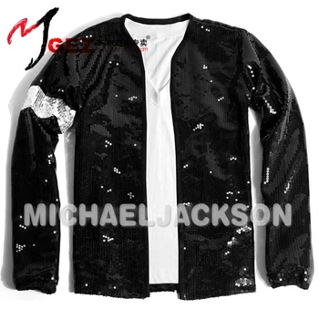 MJ Michael Jackson Jakke Pailletter Billie Jean Tøj til Vis Resultater Part Kendte Fødselsdag