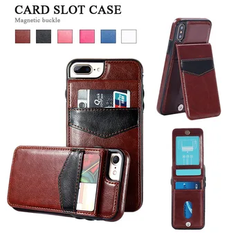 Wallet PU Læder Phone Case For Samsung Galaxy S10 S10Plus S8 S9 Note8 9 Flip-Kort Holderen Lomme med tilfældige Lanyard bagcoveret